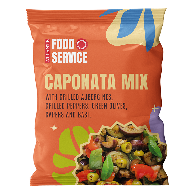 Product image Caponata Mix 1kg - with grilled auberginesm grilled peppers, green olives, capers and basil