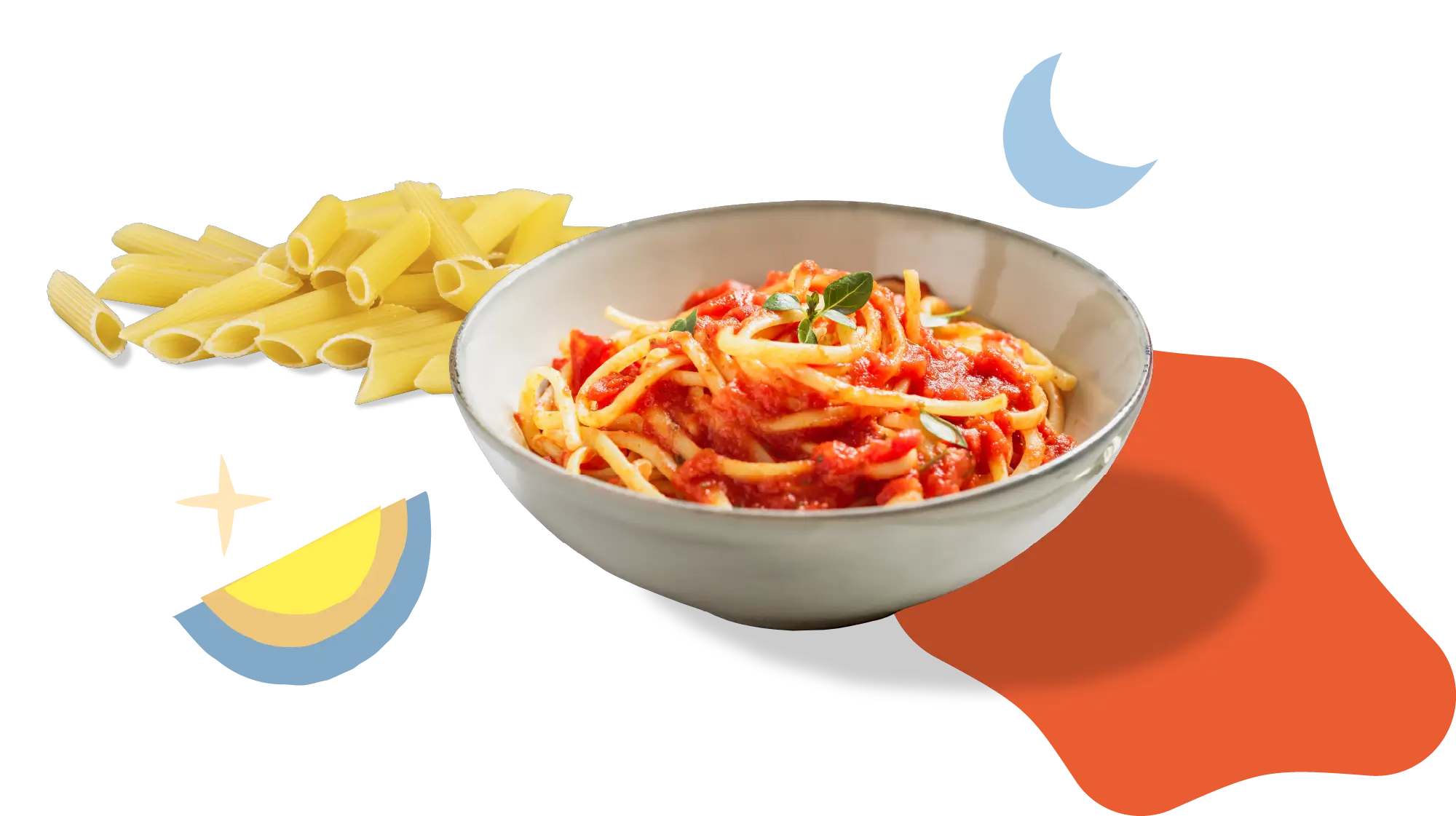 Illustration for the slide pasta